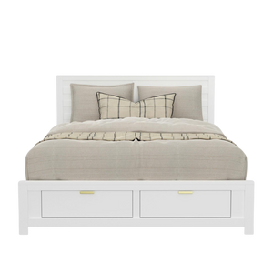 Carmel Collection Storage Bed - White