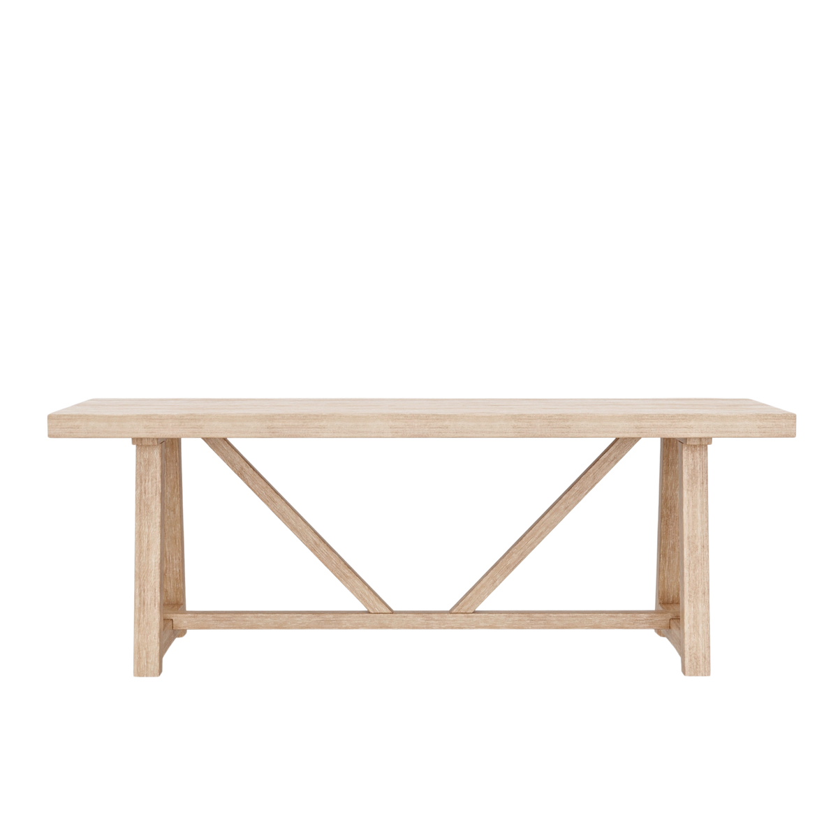 Rectangle Dining Table Rustic Natural Wood Sellwood Furniture