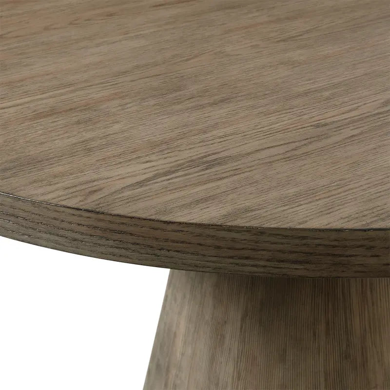 Portland 52" Round Dining Table - Gray/Natural