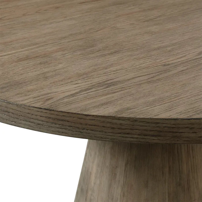 Portland 52" Round Dining Table - Gray/Natural