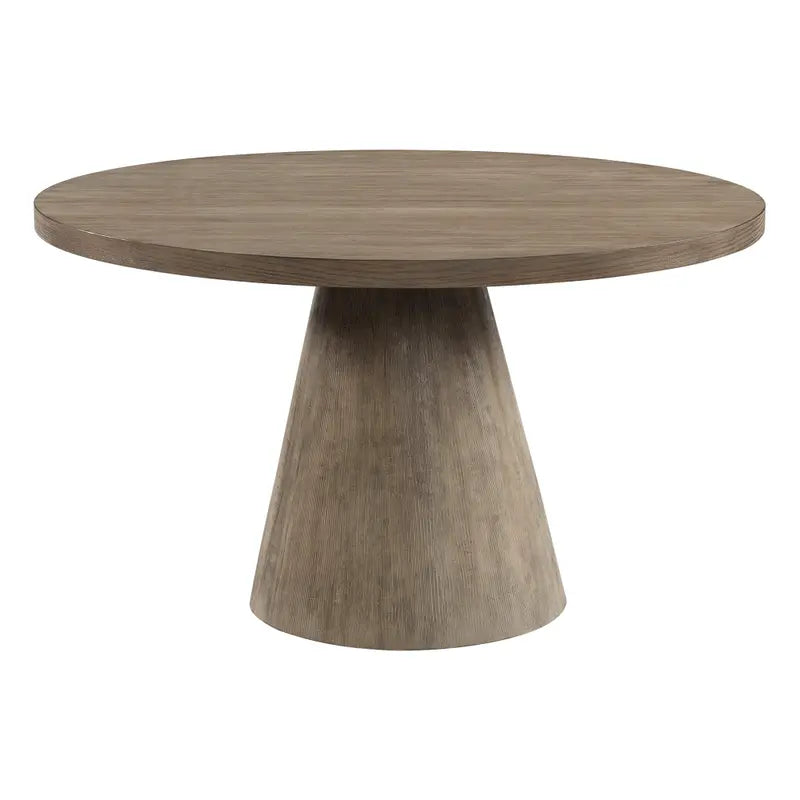 Portland 52" Round Dining Table - Gray/Natural