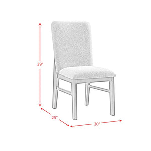 Portland Upholstered Dining Chair - Grey