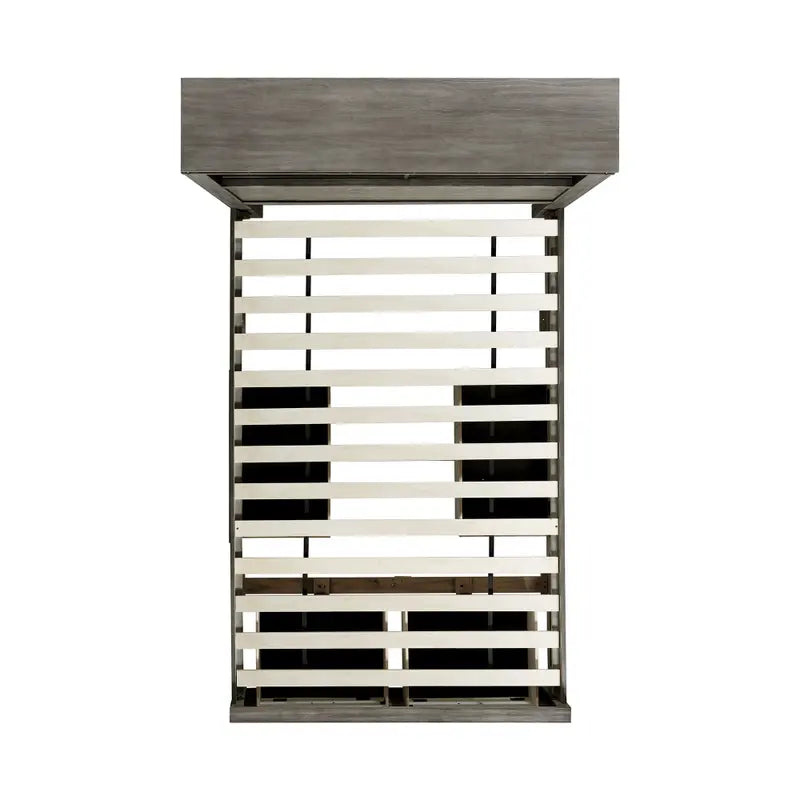 Wade Storage Bed w/Bookcase Headboard - Grey