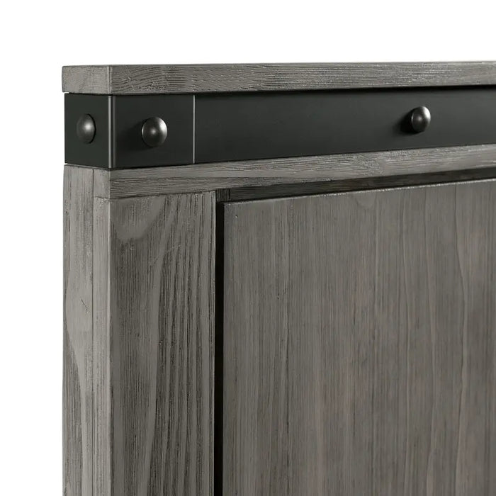 Wade Panel Bed - Grey