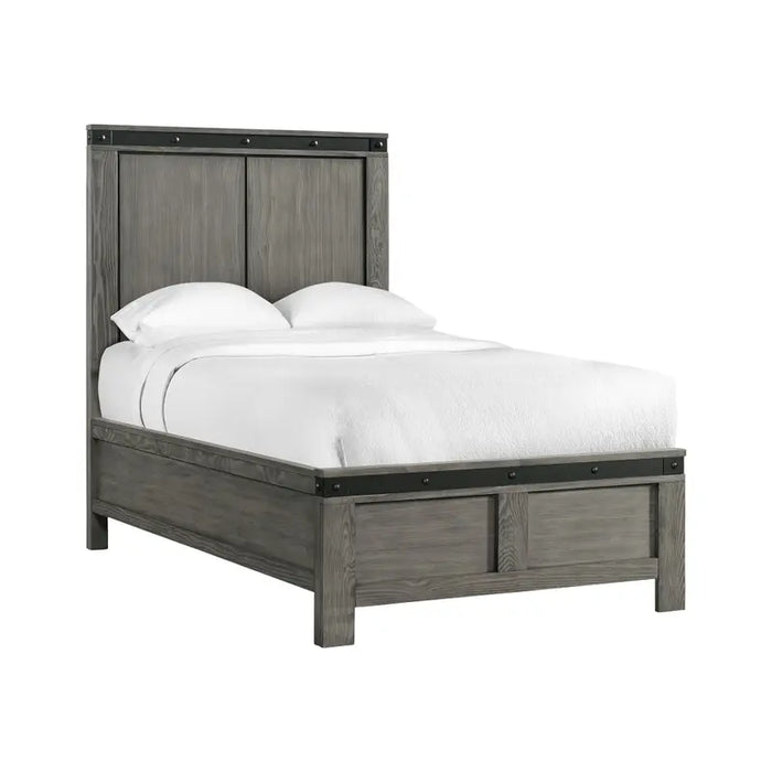 Wade Panel Bed - Grey