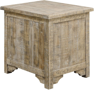 Interlude Collection Rustic Farmhouse Chairside Table