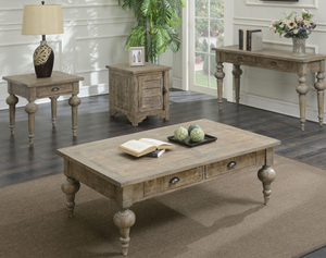 Interlude Collection Rustic Farmhouse End Table