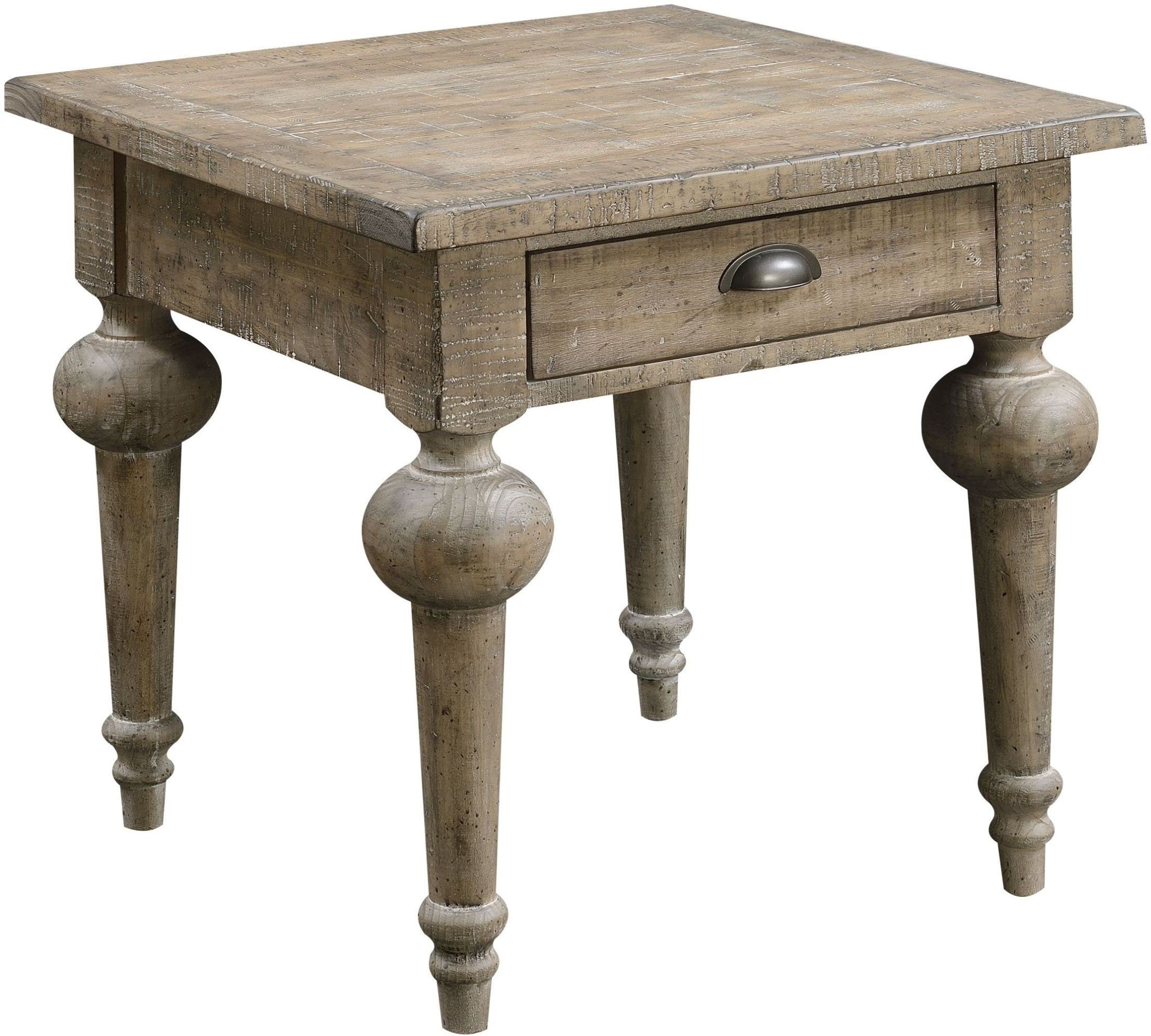 Interlude Collection Rustic Farmhouse End Table