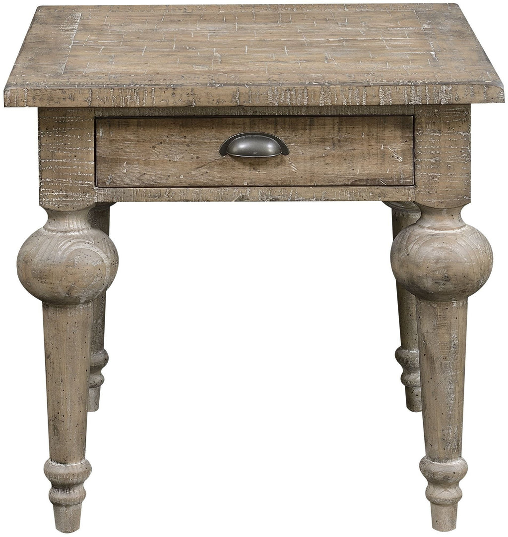 Interlude Collection Rustic Farmhouse End Table