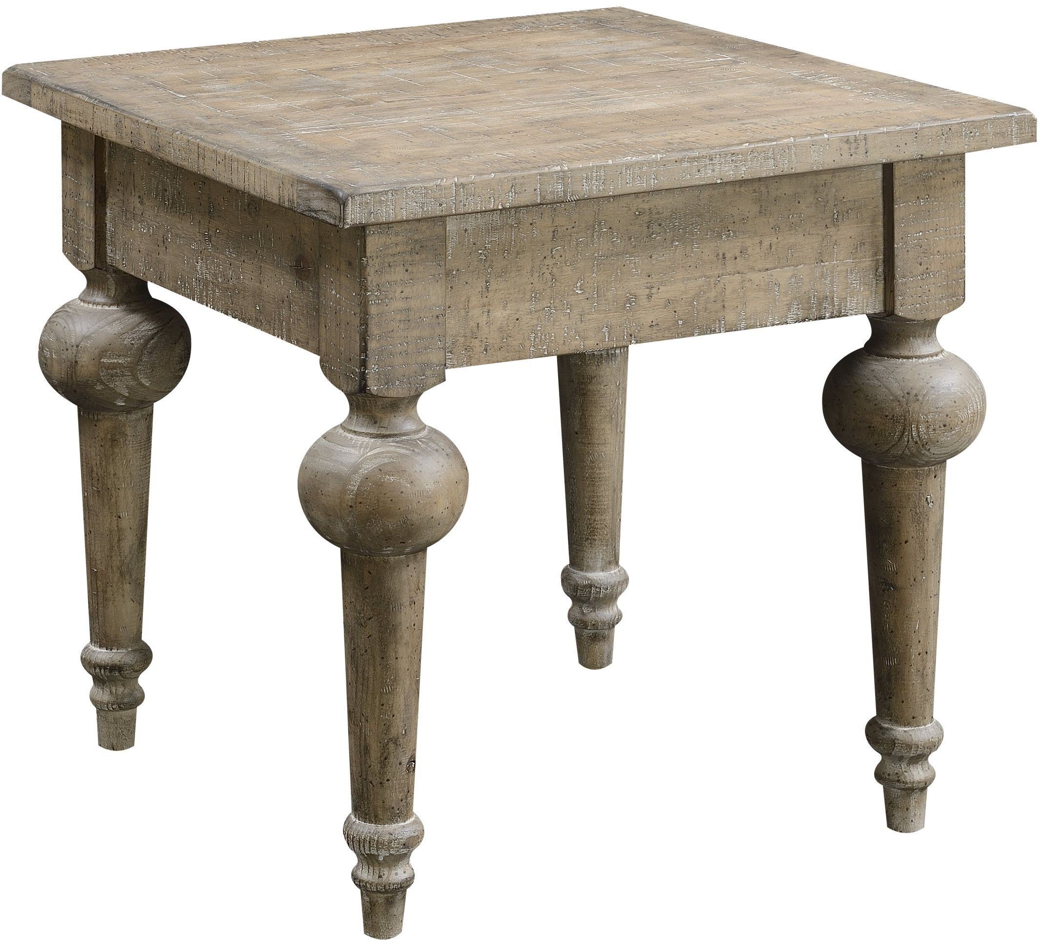 Interlude Collection Rustic Farmhouse End Table
