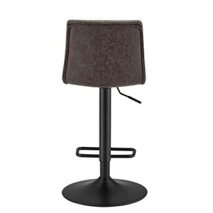 Jayden Collection Gas Lift Adjustable Stool - Vintage Coffee Brown