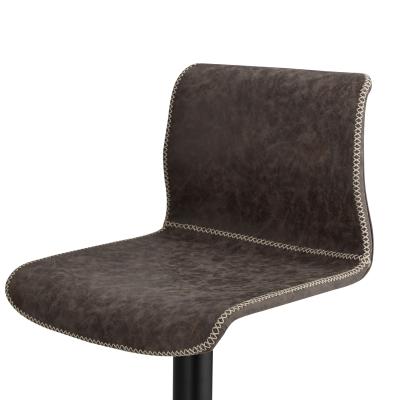 Jayden Collection Gas Lift Adjustable Stool - Vintage Coffee Brown