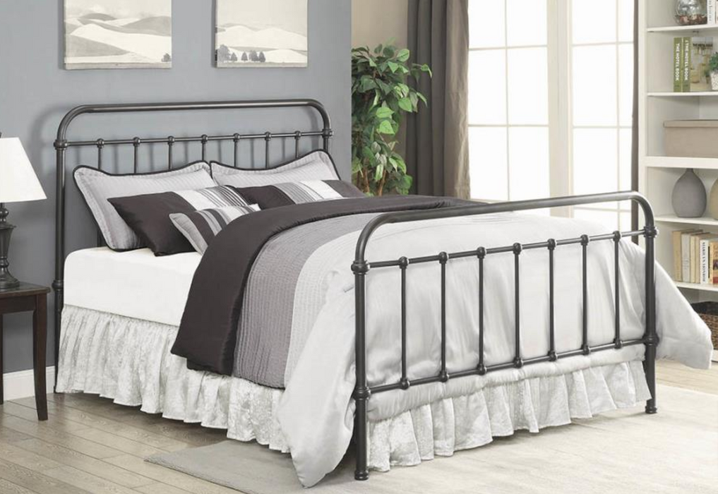 Livingston Collection Metal Bed - Dark Bronze