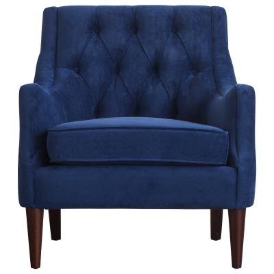 Marlene Tufted Velvet Accent Chair - Navy Blue