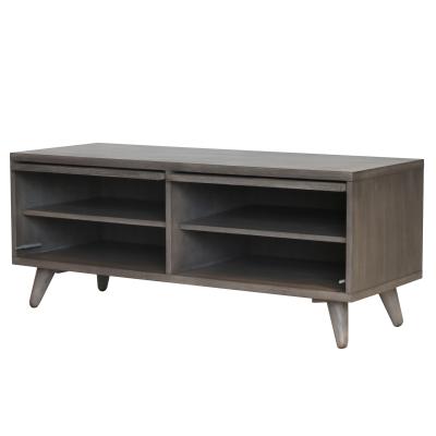 Piero Collection Chevron TV Console - Weathered Gray