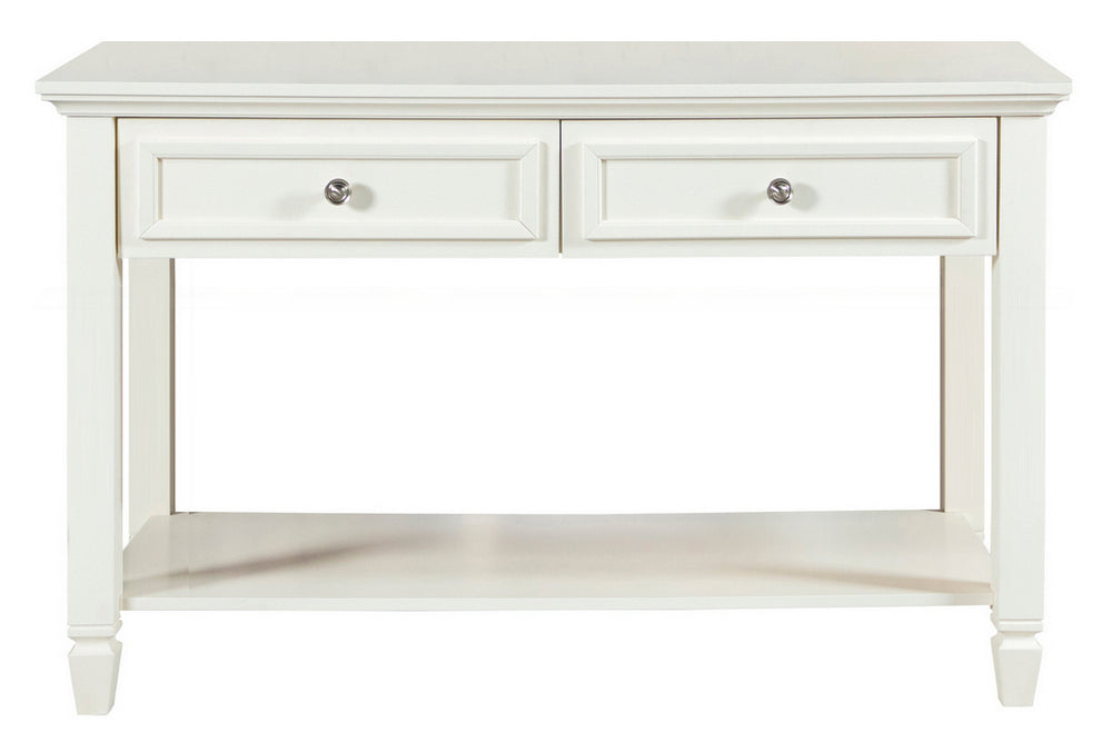 Sandy Beach Collection Two Drawer Sofa Table - White
