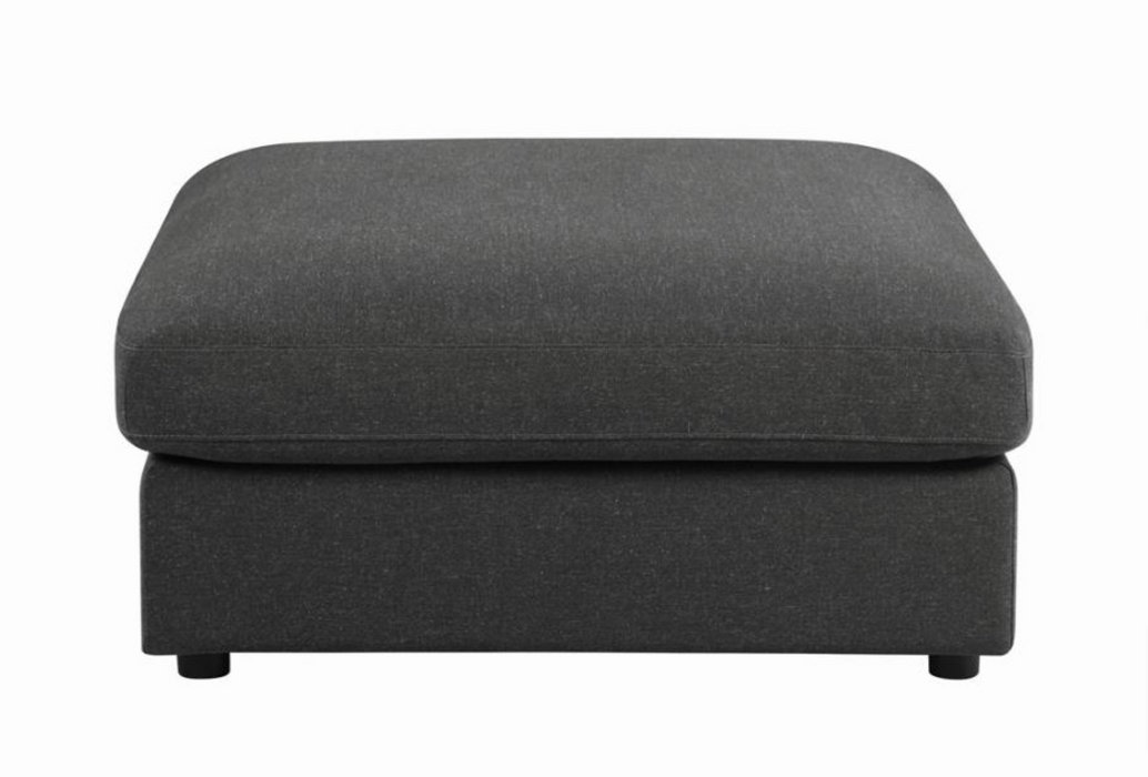 Serene Collection 6 Pc Modular Feather Down Sectional - Charcoal Gray