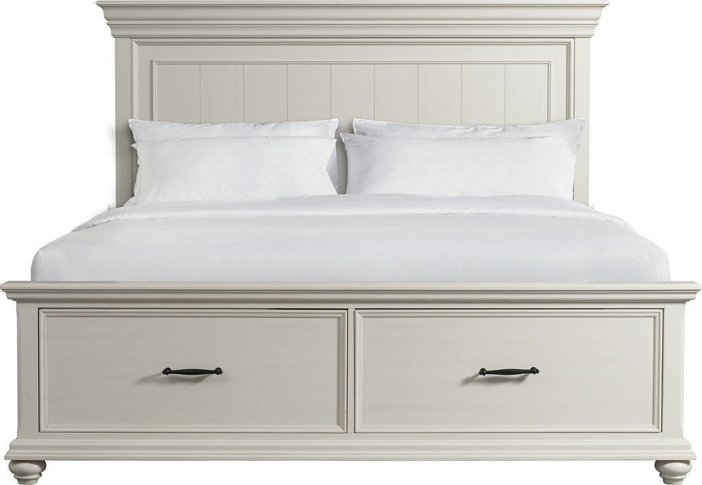 Slater Collection Storage Bed - Antique White