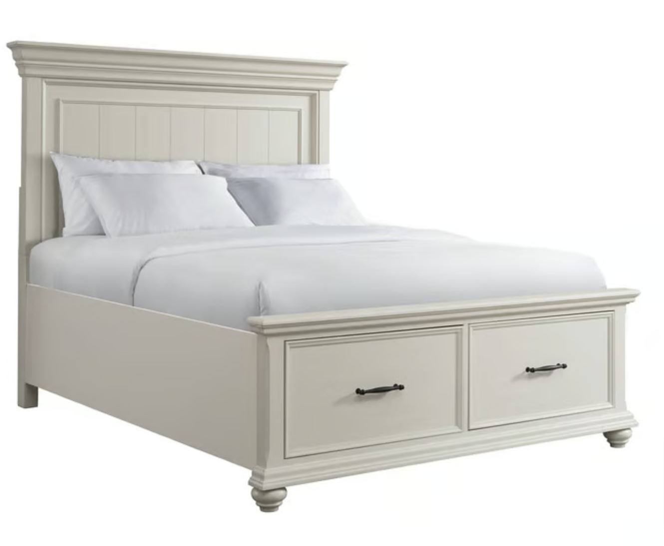 Slater Collection Storage Bed - Antique White
