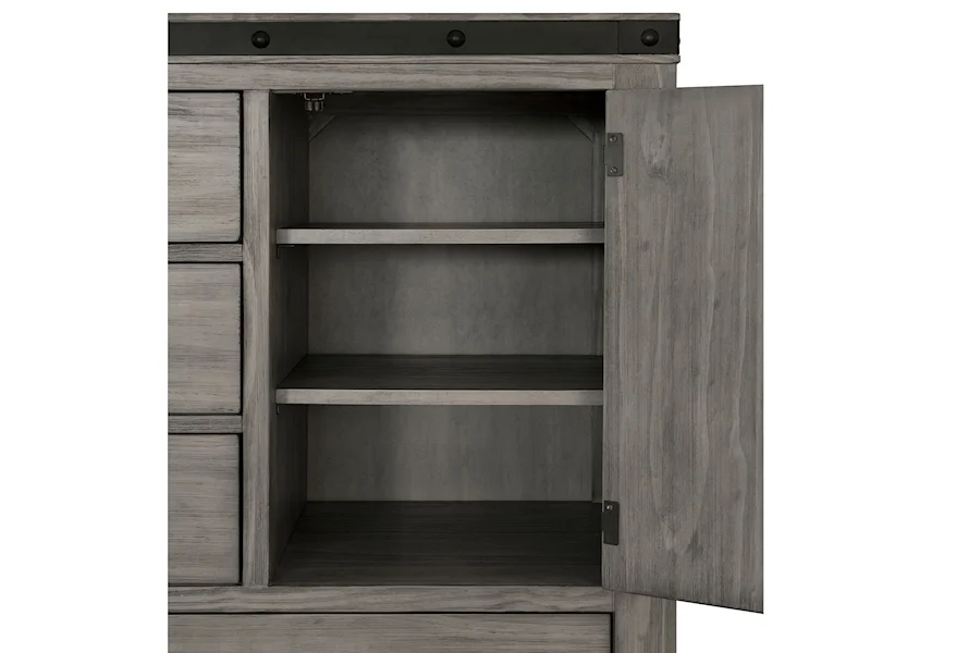Wade Door Chest - Grey